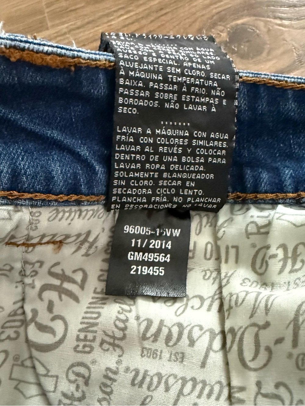 Harley-Davidson Denim Distressed Y2K Mini Skirt Embellished Cut Jeans Women 14 - Picture 14 of 14